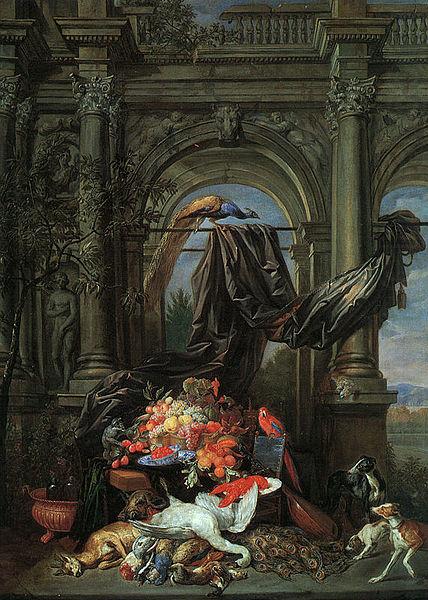 Still Life in an Architectural Setting, Erasmus Quellinus